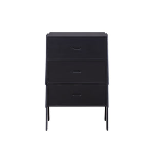 Homeroots 48" Black Convertible Coffee Table With Three Drawers   347448