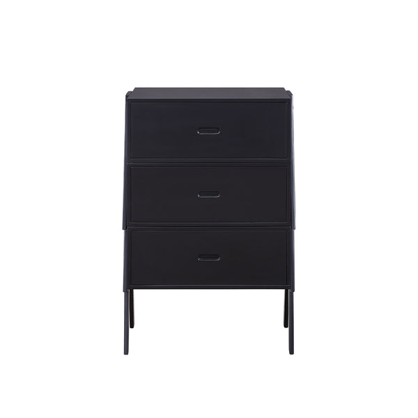 Homeroots 48" Black Convertible Coffee Table With Three Drawers   347448