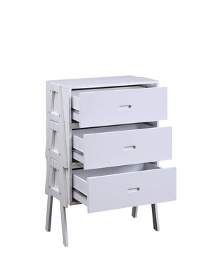 Homeroots Sleek White Rectangular Convertible Coffee Table   347449