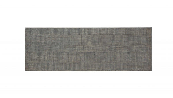 Homeroots 18" X 52" X 30" Salvaged Natural Wood Sofa Table   347460