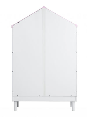 HomeRoots 56" Modern White Wood Double Bookcase - Three Tier Storage for Books, Decor & Versatile Display 347506