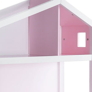 HomeRoots 50" White Three-Tier Double Bookcase - Stylish Solid Wood Storage for Living Room & Office Décor 347521