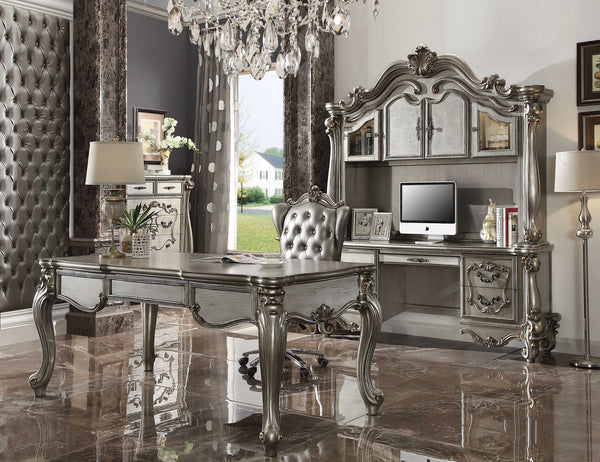 Homeroots 35" Silver Executive Desk   347523