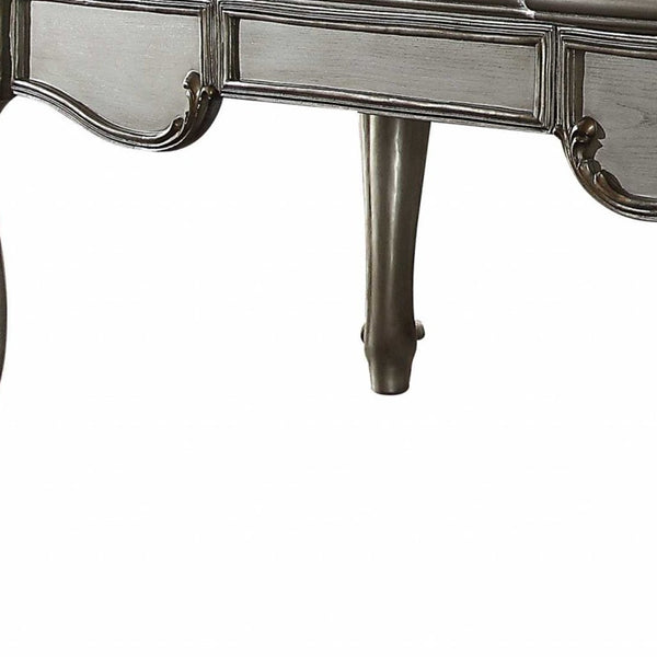 Homeroots 35" Silver Executive Desk   347523