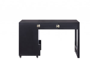 Homeroots 48" Black Writing Desk   347525