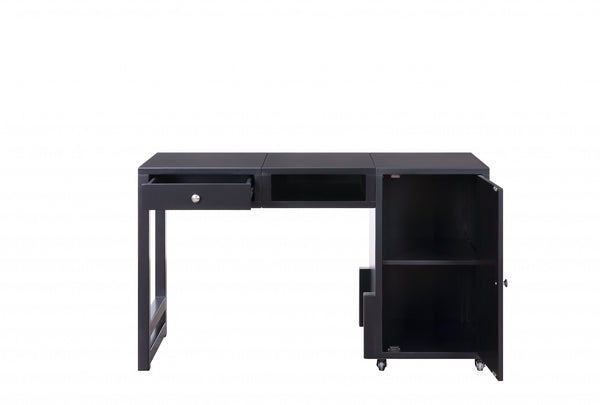 Homeroots 48" Black Writing Desk   347525
