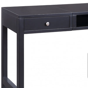 Homeroots 48" Black Writing Desk   347525