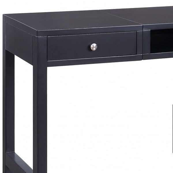 Homeroots 48" Black Writing Desk   347525