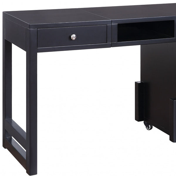 Homeroots 48" Black Writing Desk   347525