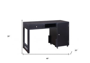 Homeroots 48" Black Writing Desk   347525