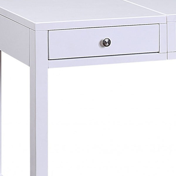 Homeroots 48" White Writing Desk   347526