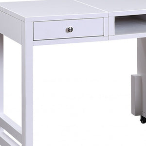Homeroots 48" White Writing Desk   347526