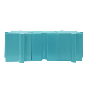 English Elm Christopher Knight Home® - Puzzle Art Side Table - Modular Light Blue Mgo Design For Indoor & Outdoor Custom Layouts, Versatile! N770P347931L