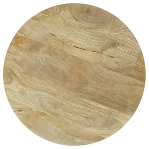 English Elm Diana Solid Mango Wood Round Coffee and End Table Set with Slatted Bases B062S01679