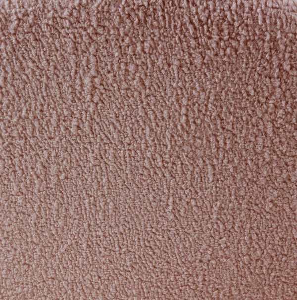 English Elm Yedaid Plush Pink Teddy Sherpa Accent Chair with 360° Swivel, Wooden Frame, Cozy Modern Seat B2726P271000