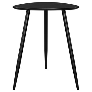 English Elm Xander Mid-Century Black Mango Wood End Table With Kidney-Shaped Top For Stylish Living Spaces B062P378350-GIGA