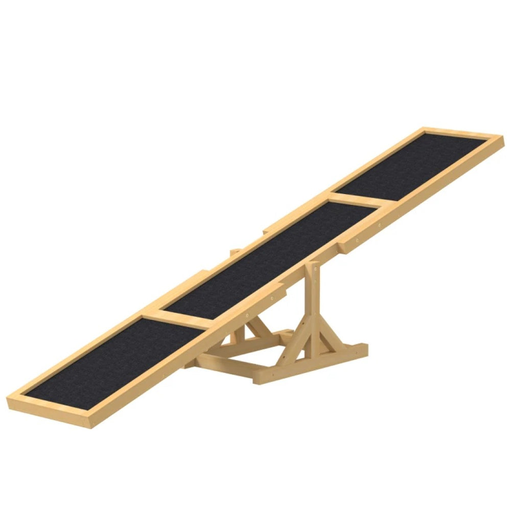 English Elm Dog Agility Training Seesaw Solid Fir Wood Anti-slip Plank for Backyard Courses T3971P435556