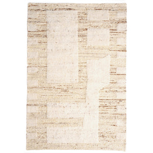 Capel Rugs Aria Eco-friendly Hand-woven Wool Rug With Bohemian Geometric Patterns For A Cozy Home Aesthetic Natural, Brown 100% Wool 3480rs09001200675
