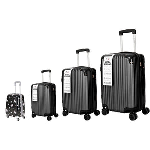 English Elm 4-piece Abs Hard Shell Luggage Set with Swivel Wheels Carry on and Checked Travel T3292P345660