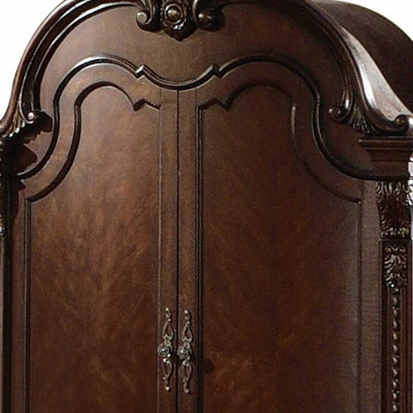 Homeroots 52" Espresso Solid Wood Two Drawer Combo Dresser  Solid Wood 348164