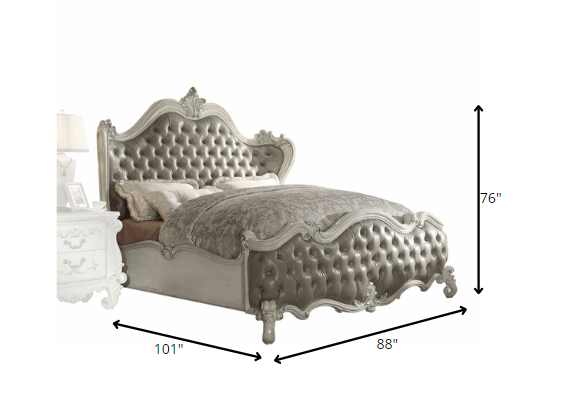 Homeroots Gray Bed  Wood 348177