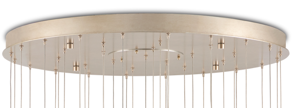 Glace Round Multi-Drop Pendant Light - Elegant Art Glass Fixture with Antique Brass Finish for Modern Spaces
