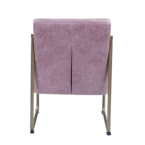 English Elm Wisteria Modern Accent Chair with Durable Wisteria Fabric, Eucalyptus Wood Legs, Sleek Metal Trim (38") B062P209156
