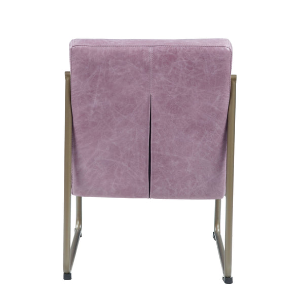 English Elm Wisteria Modern Accent Chair with Durable Wisteria Fabric, Eucalyptus Wood Legs, Sleek Metal Trim (38") B062P209156