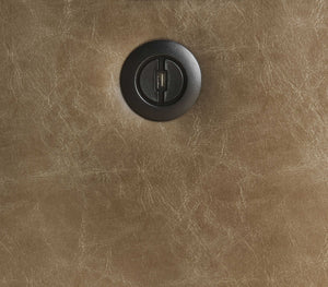 Homeroots Taupe Leather Power Reclining L Shaped Six Piece Corner Sectional With Console   348640