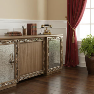 HomeRoots 32" Brown Executive Desk - Classic Design with Spacious Work Surface & Organized Storage Solutions 348660