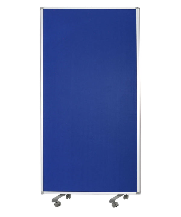 Homeroots 71" Blue Iron Folding Three Panel Screen Room Divider  Metal 348668