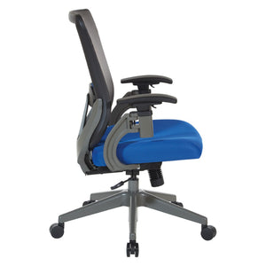 OSP Home Furnishings Vertical Mesh Back Ergonomic Office Chair with Lumbar Support and Pneumatic Lift 889-7TG1N4421G