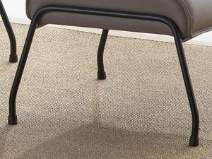 English Elm Jabel Khaki Top Grain Leather Accent Chair & Ottoman with Metal Frame, Full Foam Comfort, 37"H B2726S00392