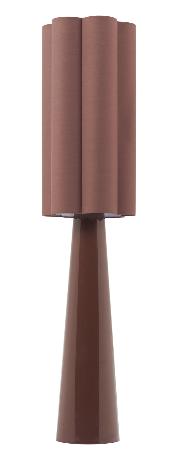 Zuo Modern Violet Floor Lamp In Brown - Modern Design, High-quality Pvc & Steel, Chic Addition For Any Room Brown Pvc,Steel 56176-zuo-modern