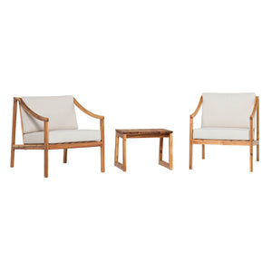 Cologne Modern Contemporary Cologne 3 Piece Chat Set - Natural