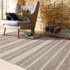 Capel Rugs Abingdon Hand-woven Area Rug - Luxurious New Zealand Wool Blend With Organic Striations For Elegance Sesame, Ivory 50% Nz,50% Indian Wool 3491rs03000500740