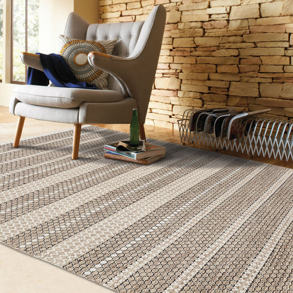 Capel Rugs Abingdon Hand-woven Area Rug - Luxurious New Zealand Wool Blend With Organic Striations For Elegance Sesame, Ivory 50% Nz,50% Indian Wool 3491rs03000500740