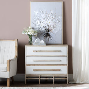 Crestview Collection Transitional 3 Drawer Accent Chest In Mango Wood – Modern Elegance With Natural Finish & Stability Brown Solid Wood Cvfnr4270