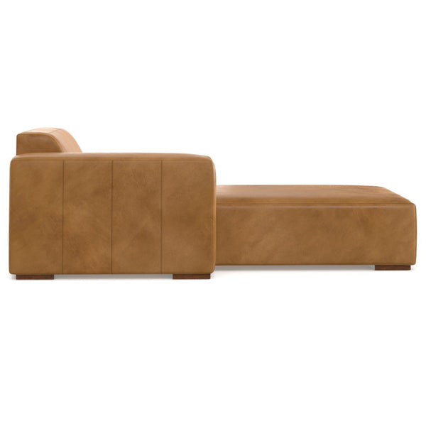 English Elm Rex Left Chaise Sofa Module - Modern Sienna Leather Design, Versatile Comfort For Stylish Living Spaces B136P199209-GIGA
