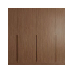 Eldridge Freestanding Wardrobe in Maple Cream Brown 34953 Manhattan Comfort