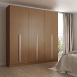 Eldridge Freestanding Wardrobe in Maple Cream Brown 34953 Manhattan Comfort