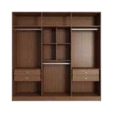 Eldridge Freestanding Wardrobe in Maple Cream Brown 34953 Manhattan Comfort