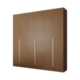 Eldridge Freestanding Wardrobe in Maple Cream Brown 34953 Manhattan Comfort