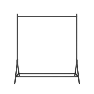 English Elm Garment Industrial Vintage Freestanding Clothing Rack with Shoe Shelf, Adjustable Feet, Heavy Duty Finish Black W840P201084