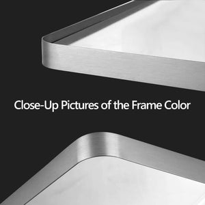 English Elm 20x30 Tempered Glass Mirror with Aluminum Alloy Frame, HD Distortion-Free Reflection, Secure Z-Bar Mounting Brushed Nickel T3757P347048