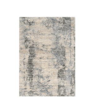 HomeRoots 8' Modern Ivory and Blue Abstract Area Rug - Durable, Stain-Resistant Design for Stylish Living Spaces 8' X 10' 349690