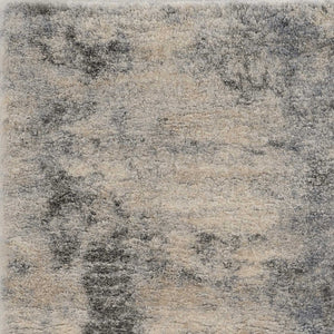 HomeRoots 8' Modern Ivory and Blue Abstract Area Rug - Durable, Stain-Resistant Design for Stylish Living Spaces 8' X 10' 349690