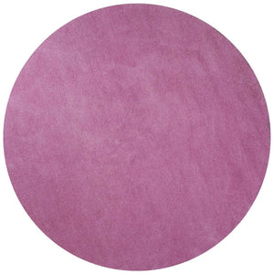 Homeroots 8' Hot Pink Round Indoor Shag Rug  Polyester 349766