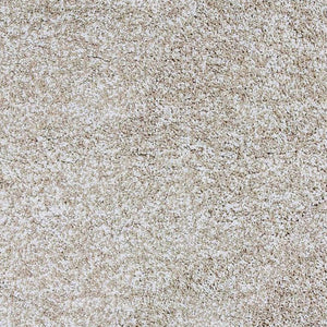 Homeroots 8' Round  Polyester Ivory  Heather Area Rug  Polyester 349769