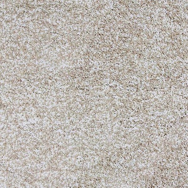 Homeroots 8' Round  Polyester Ivory  Heather Area Rug  Polyester 349769